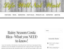 Tablet Screenshot of lifewillnotwait.com